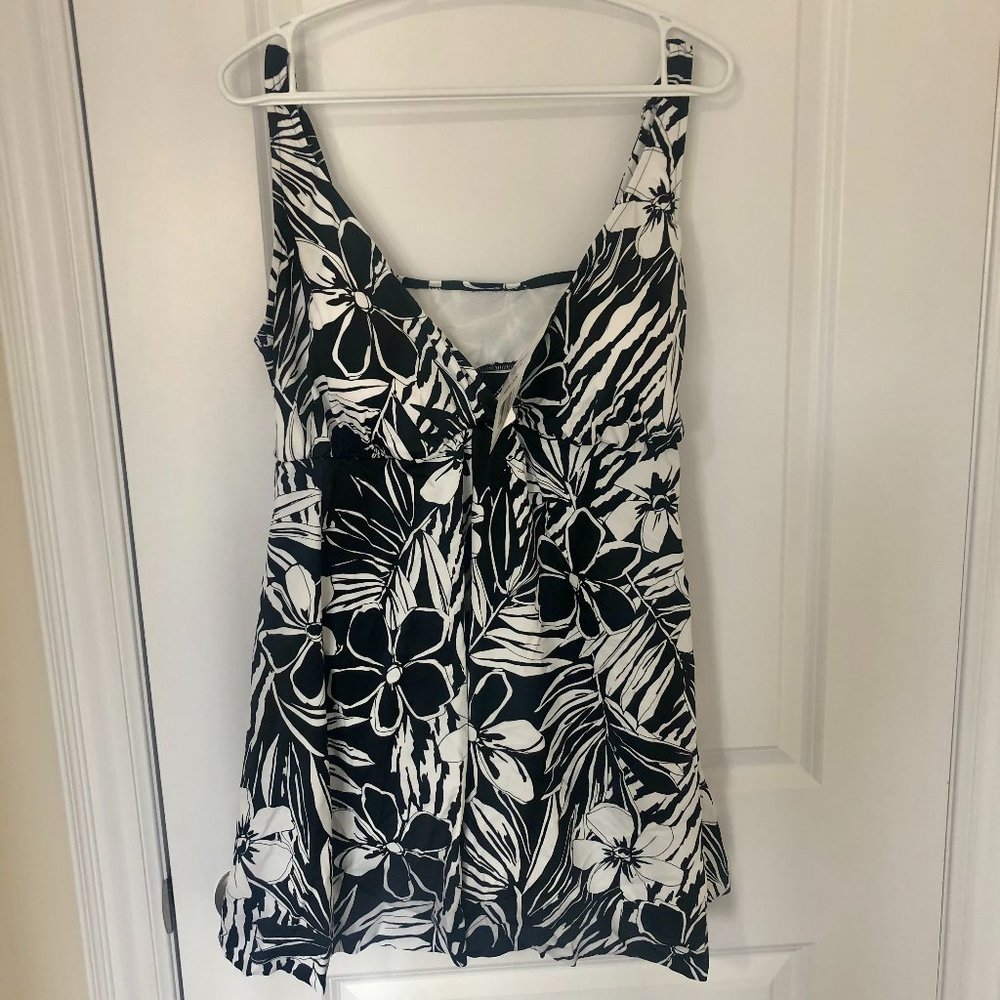 Plus Size Polyester Tankinis Swimwear dress